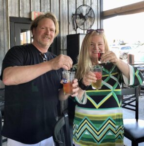 Shaggy & Susie having a pre-show cocktail